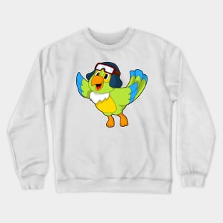 Parrot Pilot Pilot hat Crewneck Sweatshirt